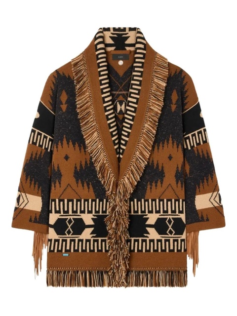 Alanui frange trim cardigan - Brown - zdjęcie produktu nr 1