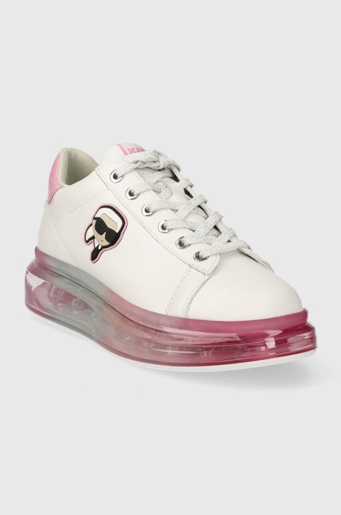 Karl Lagerfeld sneakersy skórzane KAPRI KUSHION kolor biały KL62630N - zdjęcie produktu nr 2