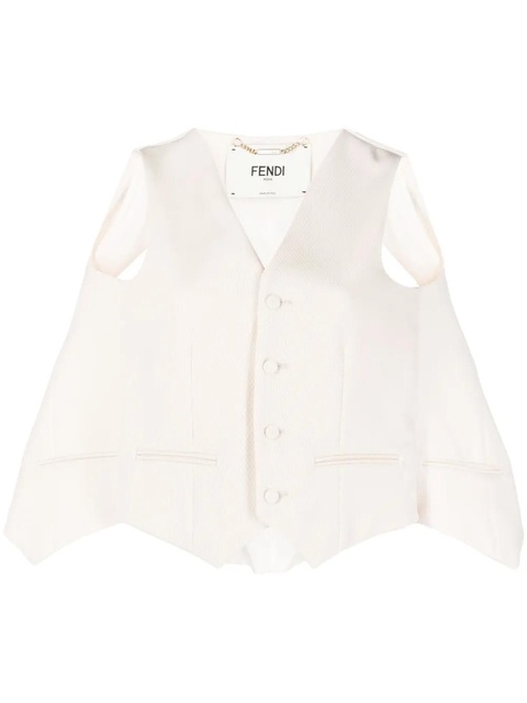 FENDI cut-out tailored cape - Pink - zdjęcie produktu nr 1