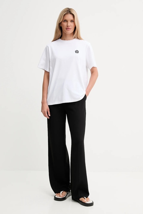 Kenzo t-shirt bawełniany damski kolor biały FF52TS5524SO - zdjęcie produktu nr 2