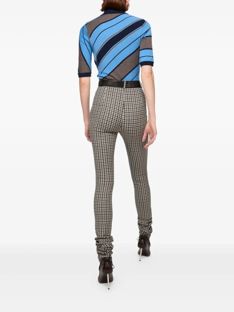 Acne Studios diagonal-stripe polo shirt - Blue - zdjęcie produktu nr 2
