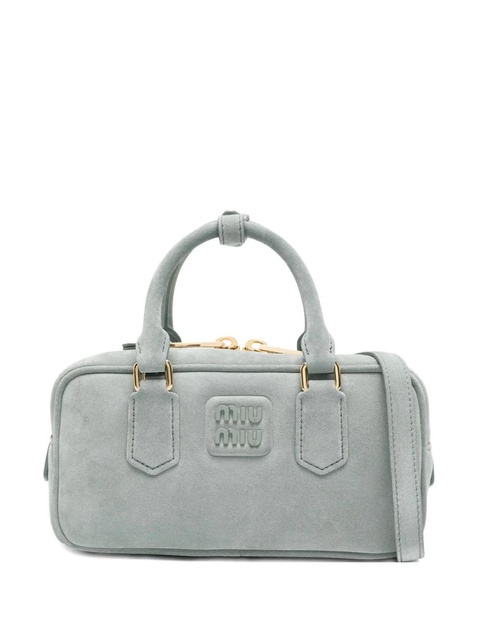 Miu Miu top-handle suede satchel - Grey - zdjęcie produktu nr 1