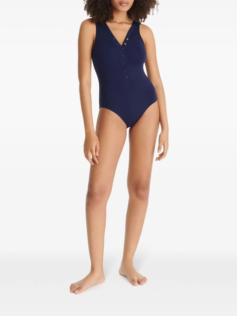 ERES Icône V-neck swimsuit - Blue - zdjęcie produktu nr 2