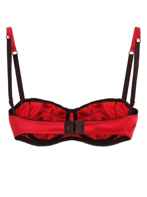 Dolce & Gabbana satin balconette bra - Red - zdjęcie produktu nr 1