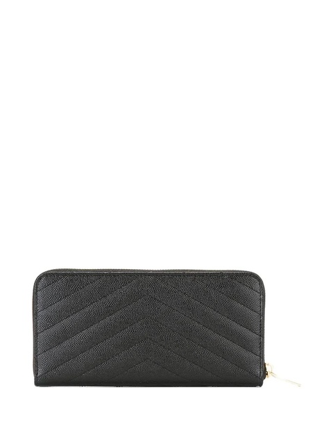 Saint Laurent Cassandre zip-around wallet - Black - zdjęcie produktu nr 1