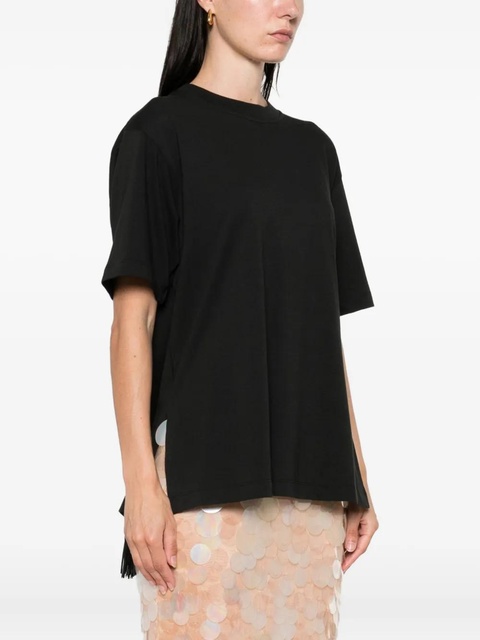 Sportmax fringe-detail T-shirt - Black - zdjęcie produktu nr 2