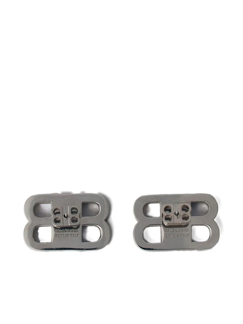 Balenciaga crystal-embellished BB earrings - Silver - zdjęcie produktu nr 2