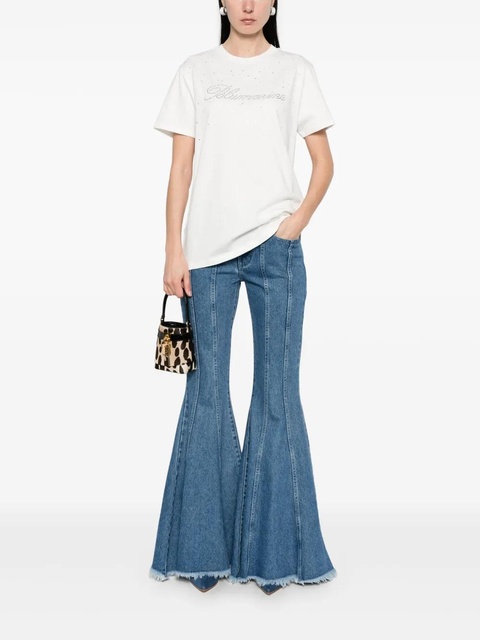 Blumarine logo-embellished T-shirt - White - zdjęcie produktu nr 2