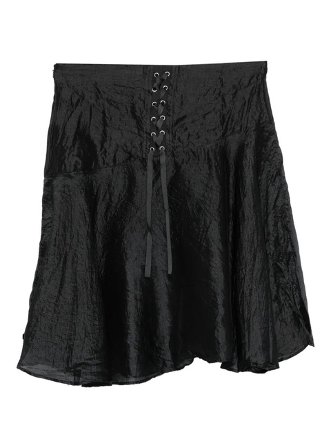 Gimaguas Justine crease-effect mini skirt - Black - zdjęcie produktu nr 1