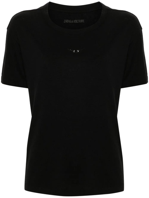 Zadig&Voltaire Marta wings-appliqué T-shirt - Black - zdjęcie produktu nr 1