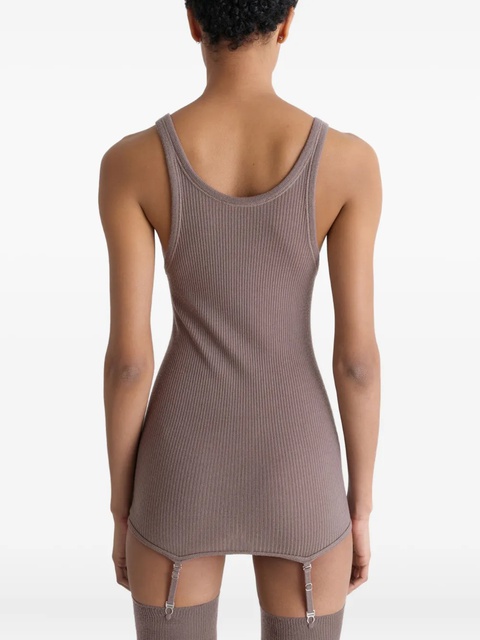 LEMAIRE ribbed suspender vest - Neutrals - zdjęcie produktu nr 2