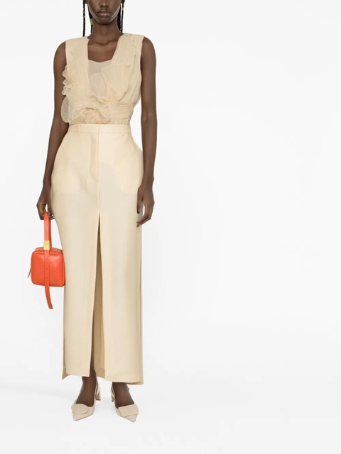 Lanvin A-line slit maxi skirt - Neutrals - zdjęcie produktu nr 2