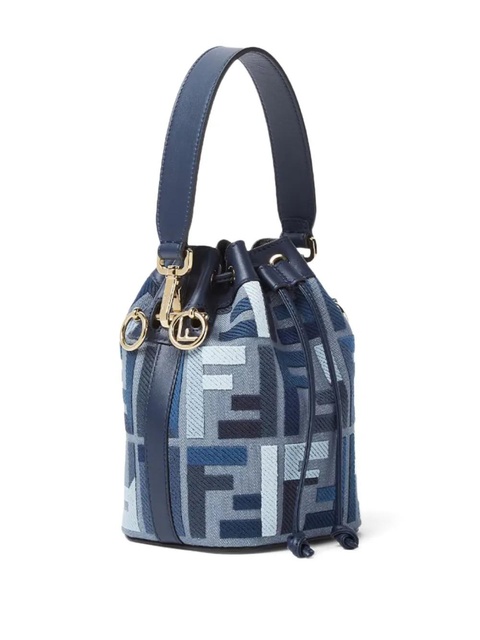FENDI mini Mon Tresor bucket bag - Blue - zdjęcie produktu nr 2