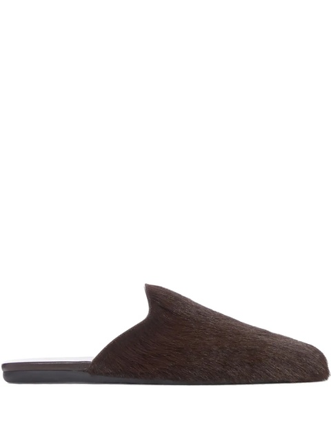 Prada leather slippers - Brown - zdjęcie produktu nr 1