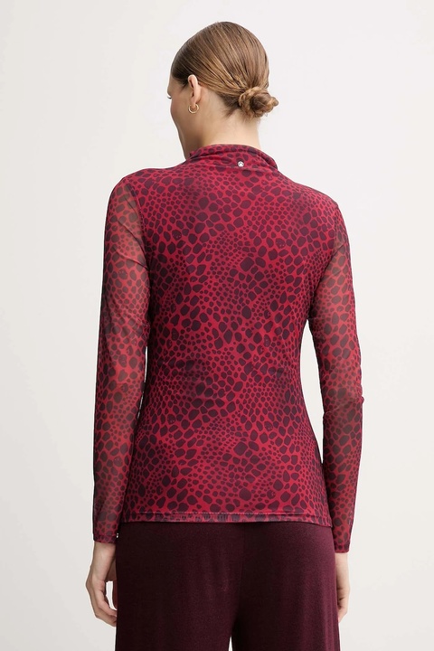 Marc Aurel longsleeve kolor czerwony z półgolfem 7696-7001-73891 - zdjęcie produktu nr 2