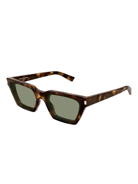 Saint Laurent Eyewear logo-detail sunglasses - Brown - zdjęcie produktu nr 2