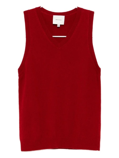 Reformation Reese tank top - Red - zdjęcie produktu nr 1