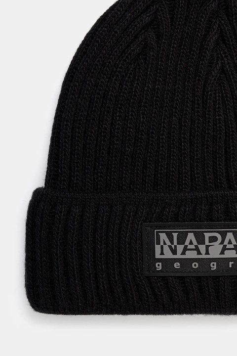 Napapijri czapka F-Vispa kolor czarny NP0A4HXM0411 - zdjęcie produktu nr 1