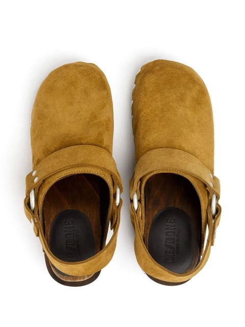 RE/DONE suede-leather mules - Brown - zdjęcie produktu nr 2