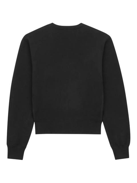 Saint Laurent Cassandre-embroidered jumper - Black - zdjęcie produktu nr 2