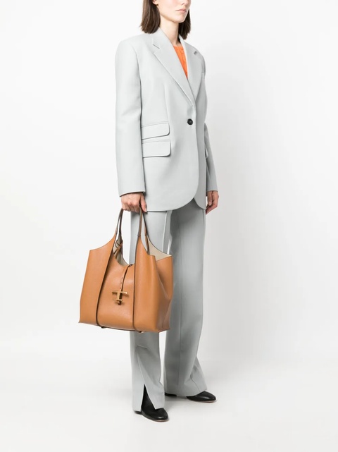 Tod's medium T Timeless leather tote bag - Brown - zdjęcie produktu nr 2