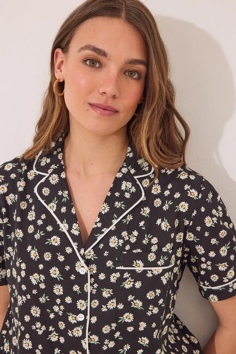 women'secret piżama damska kolor czarny bawełniana 3592412 - zdjęcie produktu nr 1