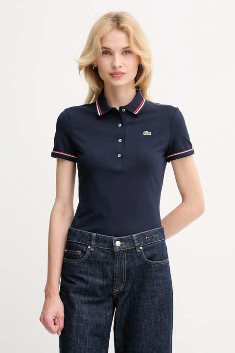 Lacoste polo damski kolor granatowy DF5284 - zdjęcie produktu nr 1