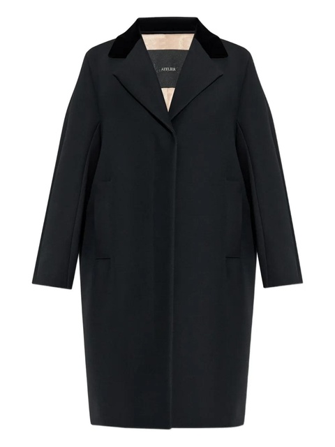 Max Mara Mammola velvet-collar coat - Black - zdjęcie produktu nr 1