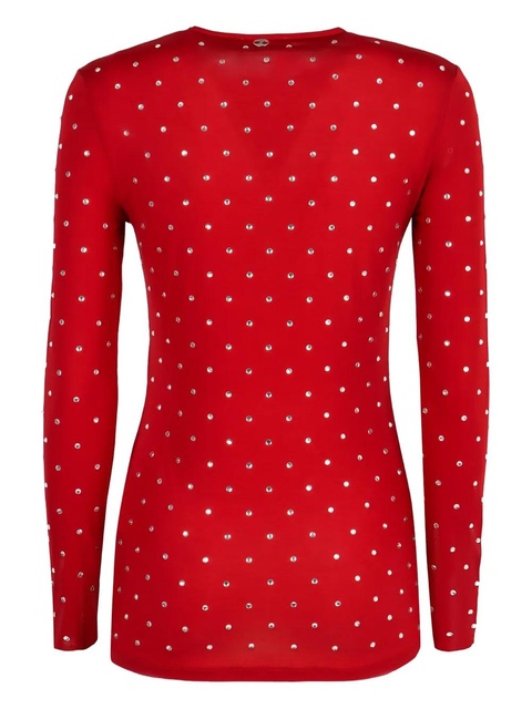 Rabanne rhinestone-embellished sweater - Red - zdjęcie produktu nr 2