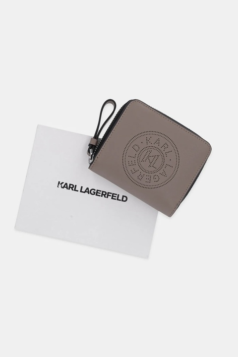 Karl Lagerfeld portfel damski kolor szary A1W32084 - zdjęcie produktu nr 2