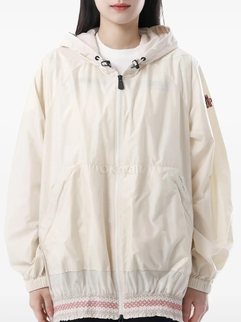 Moncler Grenoble embellished-hem raincoat - Neutrals - zdjęcie produktu nr 1
