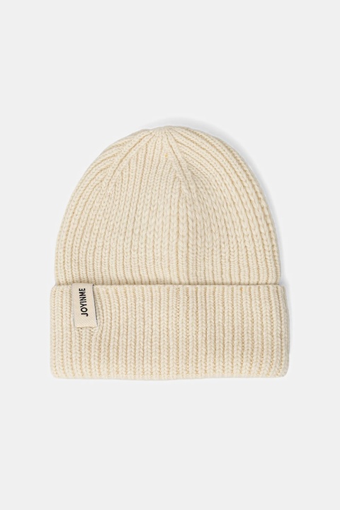 JOYINME czapka wełniana Warm Thoughts kolor beżowy z grubej dzianiny wełniana Warm Thoughts - zdjęcie produktu nr 1