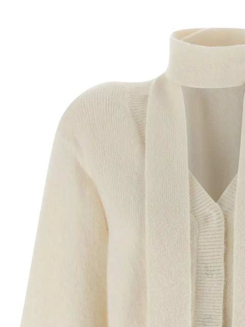 ROTATE BIRGER CHRISTENSEN button-fastening cardigan - White - zdjęcie produktu nr 2