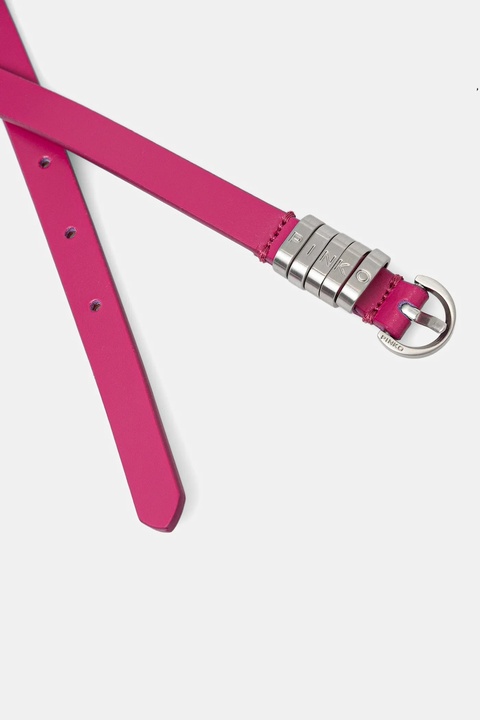 Pinko pasek skórzany damski kolor różowy 105479 A1AC - zdjęcie produktu nr 2