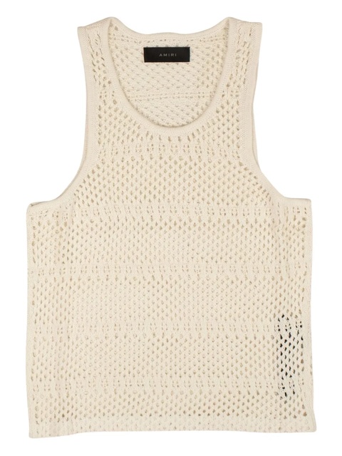 AMIRI Stadium Crochet "White" tank top - zdjęcie produktu nr 1