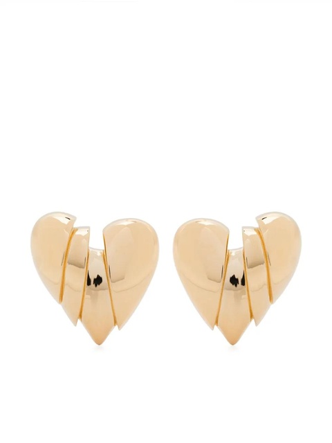Amina Muaddi Heart Breaker earrings - Gold - zdjęcie produktu nr 1