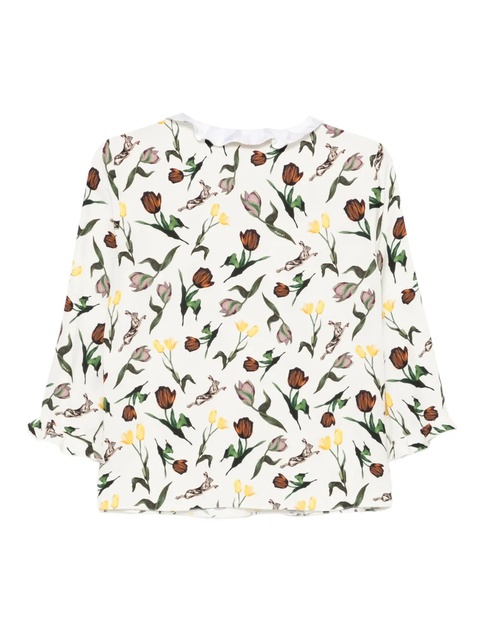 Marni floral-print blouse - Neutrals - zdjęcie produktu nr 2