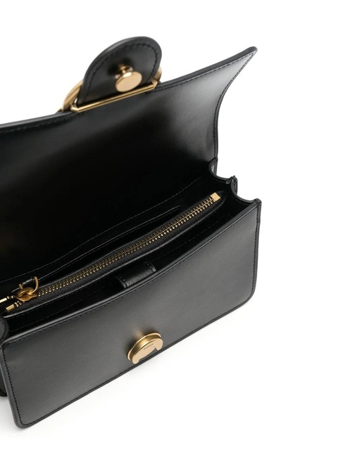 PINKO Love-Birds calf-leather shoulder bag - Black - zdjęcie produktu nr 2
