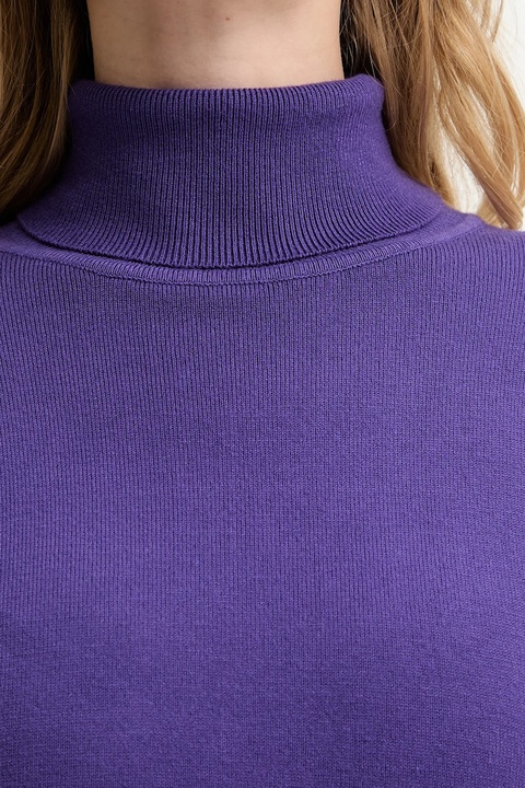 Answear Lab sweter z kaszmirem kolor fioletowy lekki z golfem - zdjęcie produktu nr 2