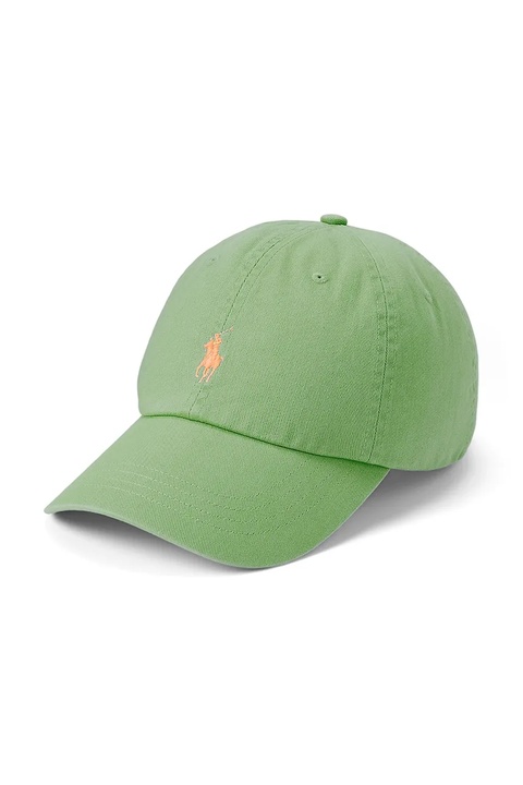Polo Ralph Lauren czapka z daszkiem bawełniana kolor pomarańczowy gładka 710667709 - zdjęcie produktu nr 1