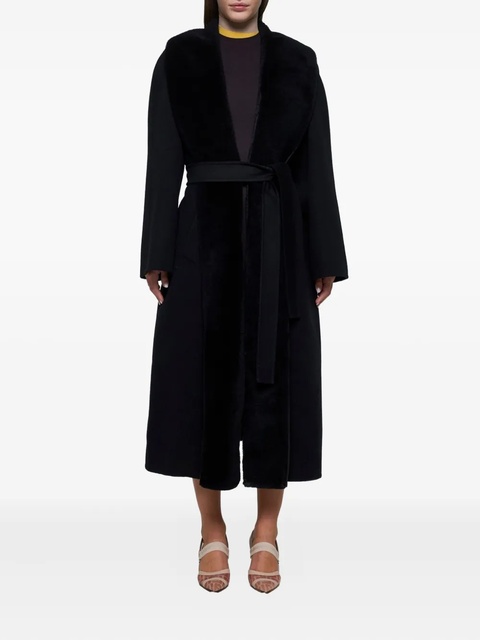 FENDI belt-fastening coat - Black - zdjęcie produktu nr 2