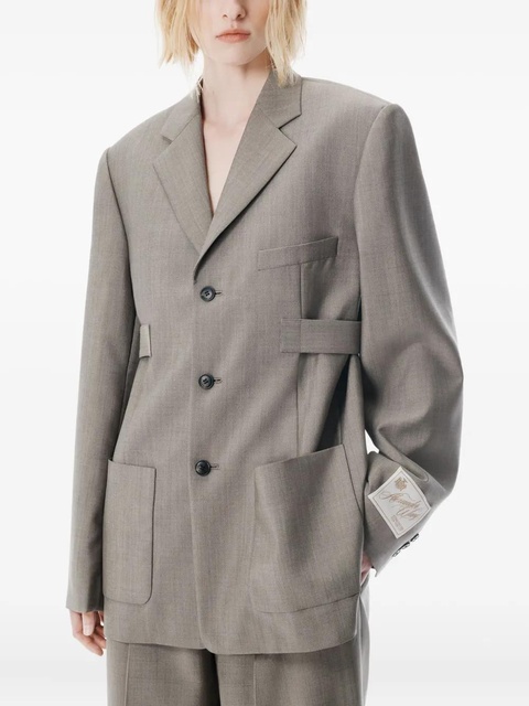 Alexander Wang tab-detailed blazer - Grey - zdjęcie produktu nr 2