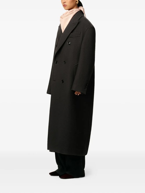 AMI Paris double-breasted wool coat - Black - zdjęcie produktu nr 2