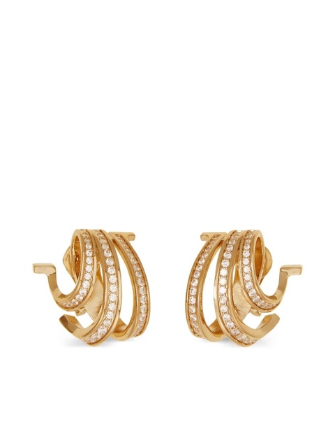 Ferragamo Triple Gancini earrings - Gold - zdjęcie produktu nr 2