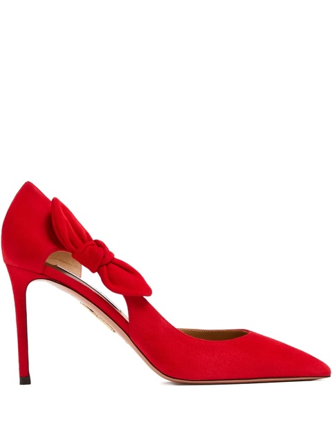 Aquazzura 105mm Very Bow Tie pumps - Red - zdjęcie produktu nr 1