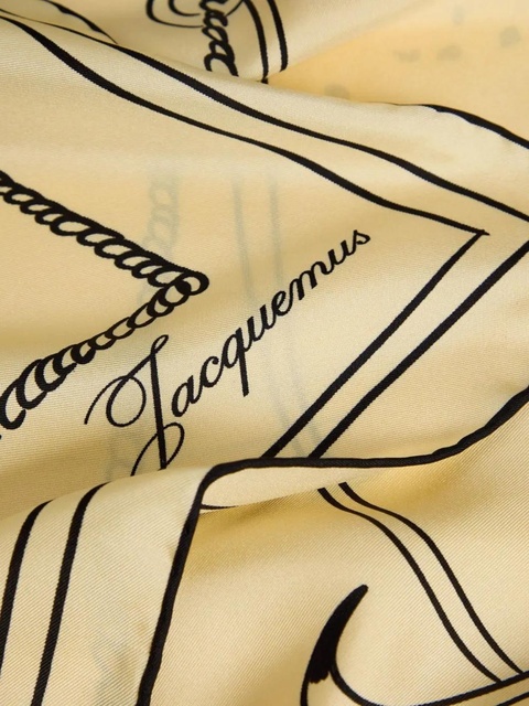 Jacquemus Dalmatian dog print scarf - Yellow - zdjęcie produktu nr 2