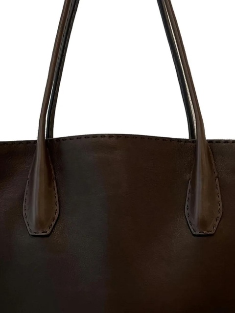 The Row leather tote bag - Brown - zdjęcie produktu nr 2