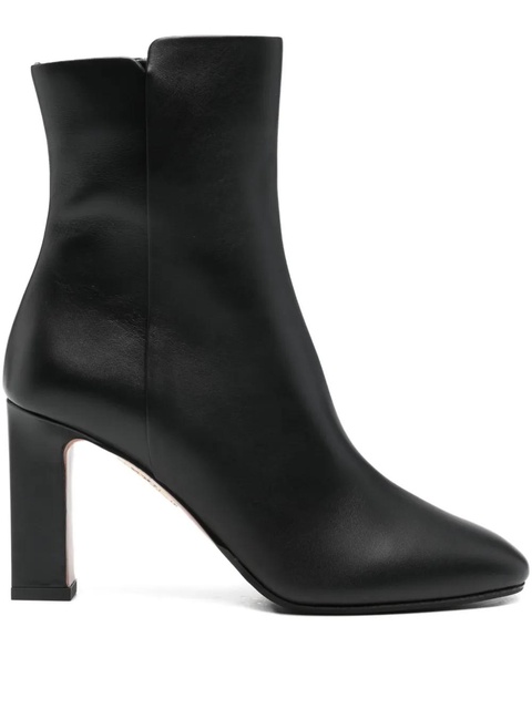 Aquazzura 80mm zipped round-toe boots - Black - zdjęcie produktu nr 1