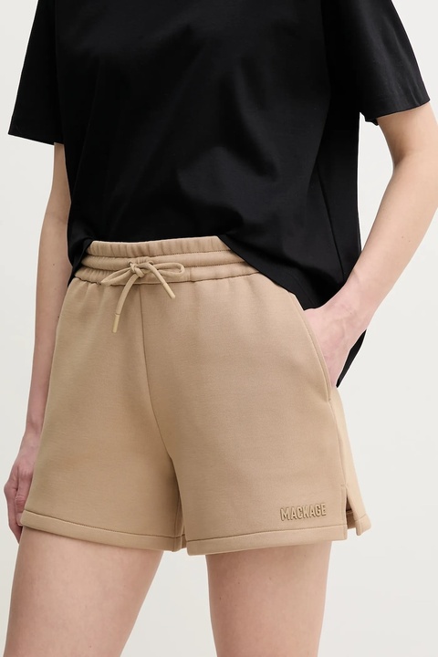 MACKAGE szorty damskie kolor beżowy gładkie medium waist SUMMER.R - zdjęcie produktu nr 1