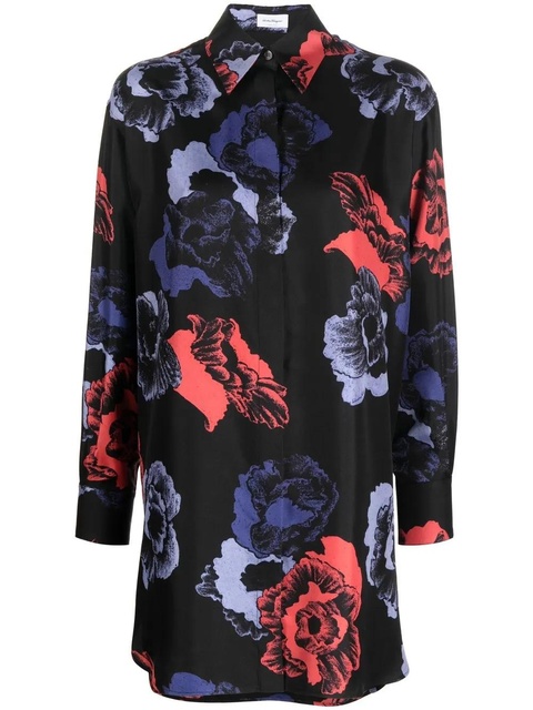 Ferragamo floral-print long-sleeve shirt - Black - zdjęcie produktu nr 1